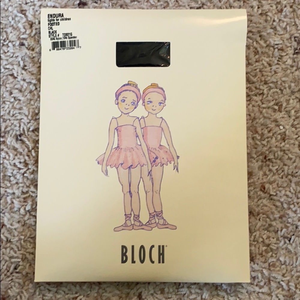 💚💚 Bloch Black Footed Tight